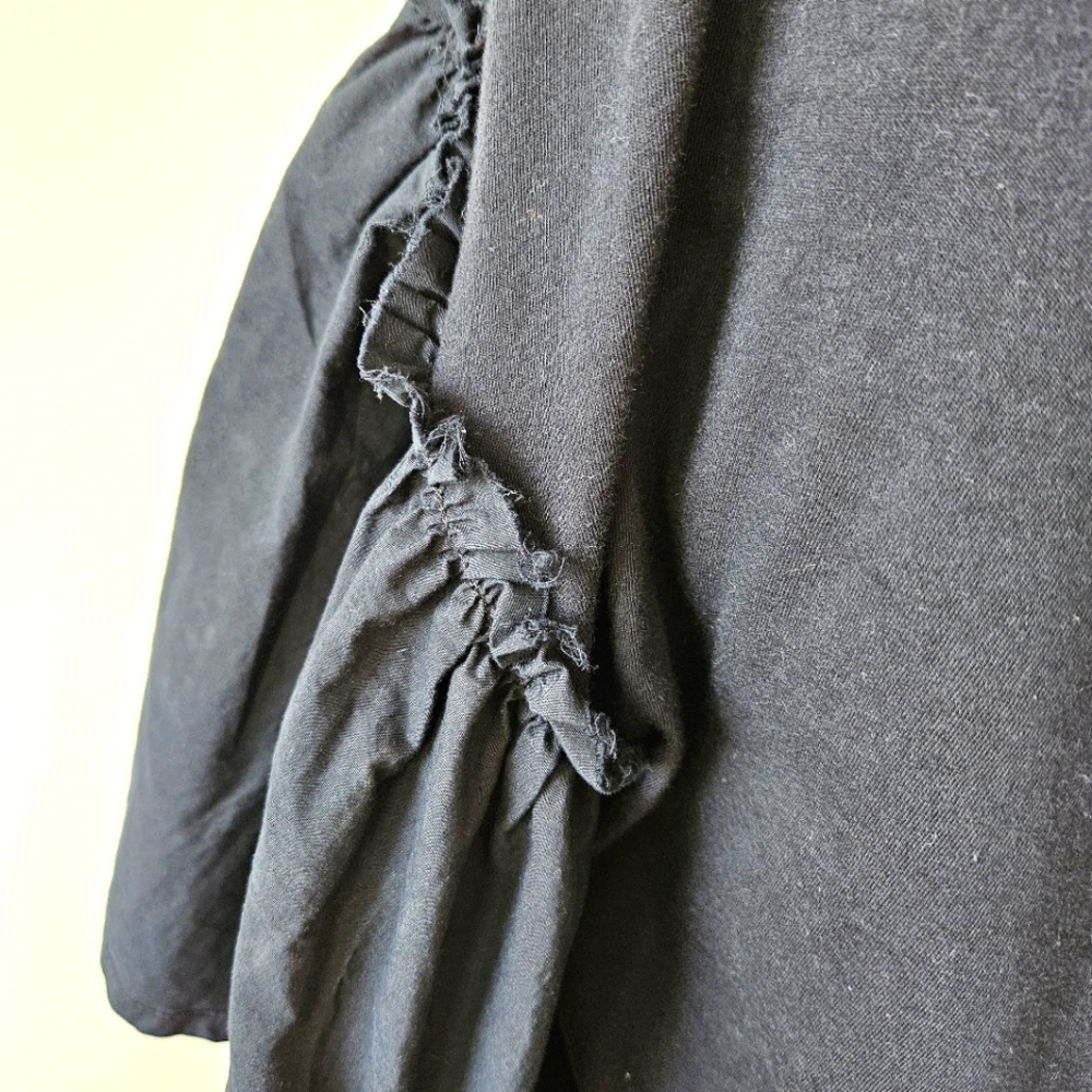 Zara Statement Ruffle Sleeve Top - Picture 8 of 9